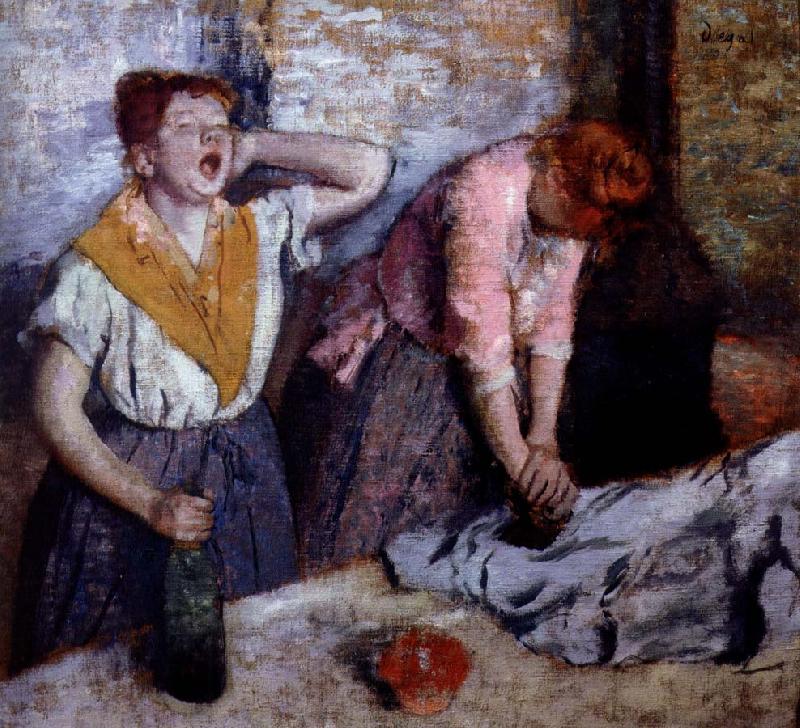 Edgar Degas tvarrerskor Sweden oil painting art